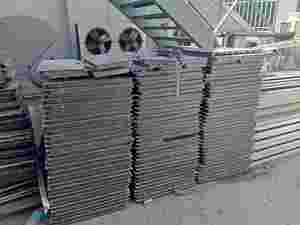 A Quantity of Unused Floor/ Wall Tiles, Dismantled Raised Floor, Accordion Divider and Restaurant Equipment